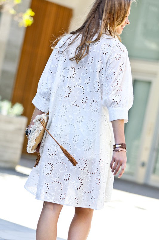 Embroidery Detailed Tunic Dress