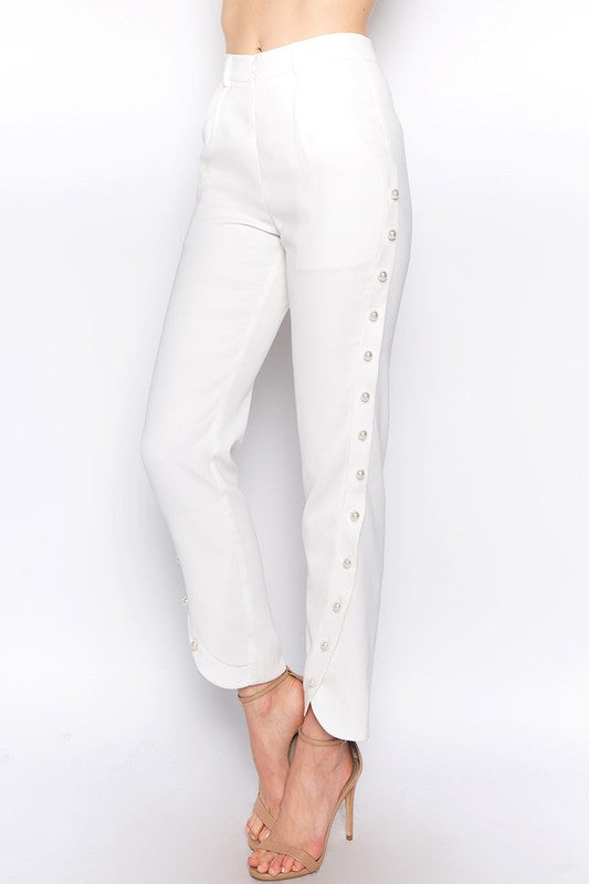 Rianne Pearl Trim Detail Pants