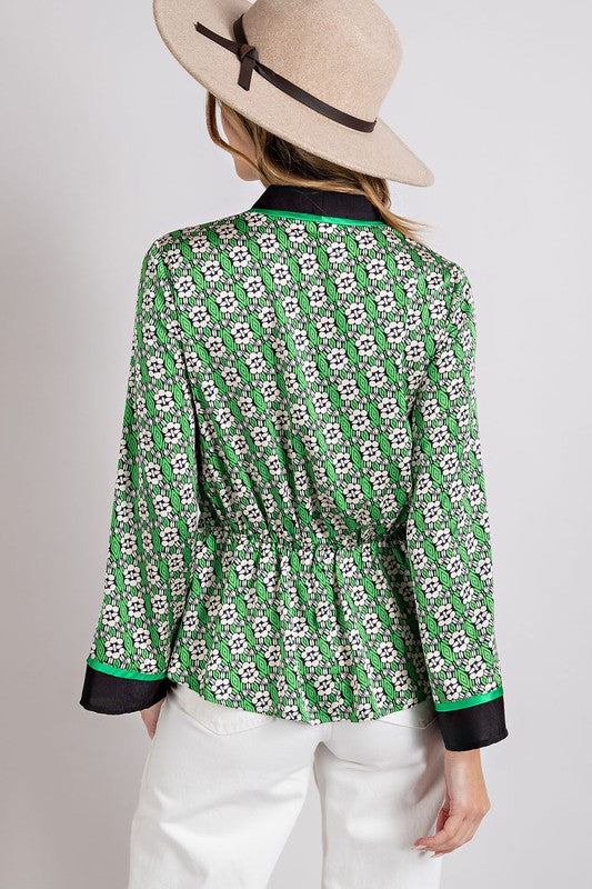 V Neck Tie Top