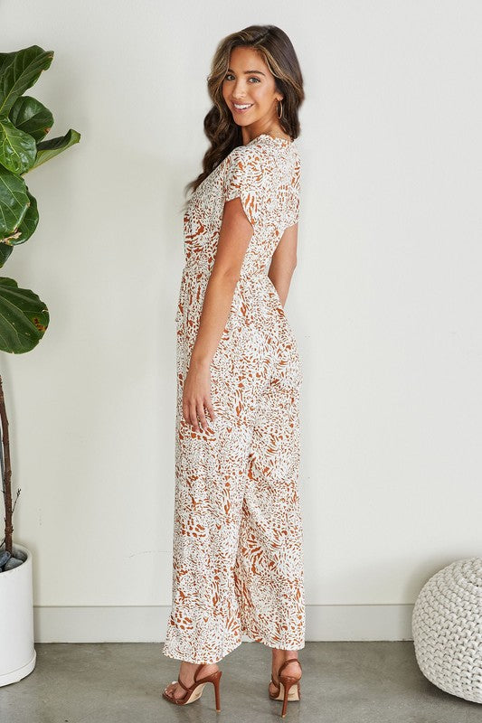 Abstract Cheetah Jumpsuit