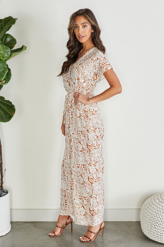 Abstract Cheetah Jumpsuit