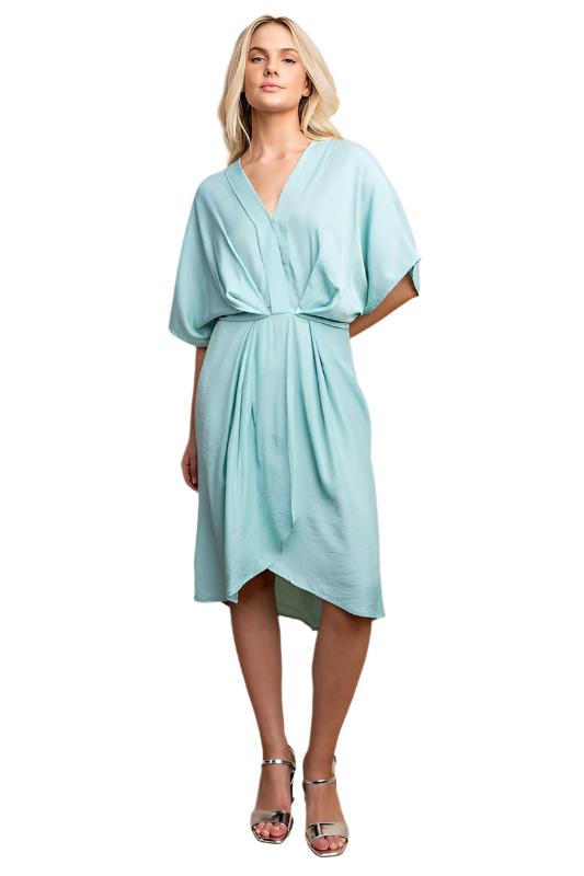 Batwing Sleeves Wrap Batwing Dress Buy ASOS Design Satin Maxi Wrap