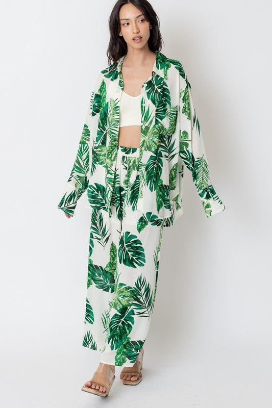 High Waisted Flowy Pants