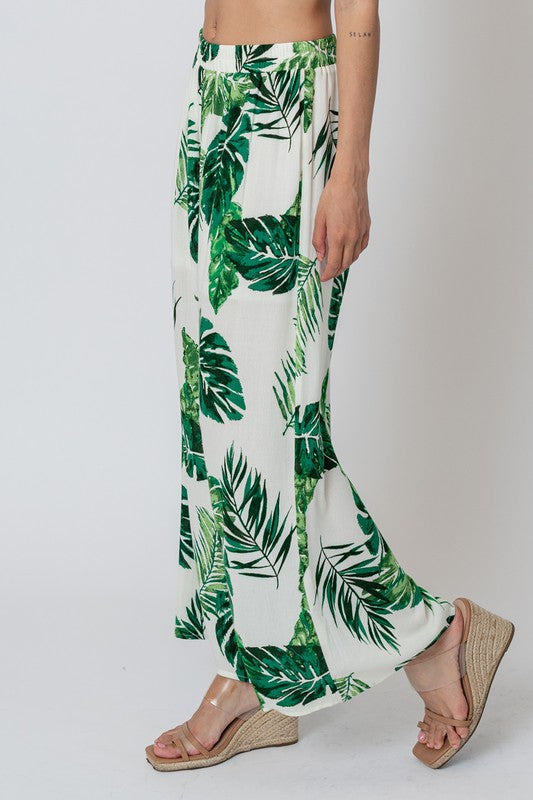 High Waisted Flowy Pants