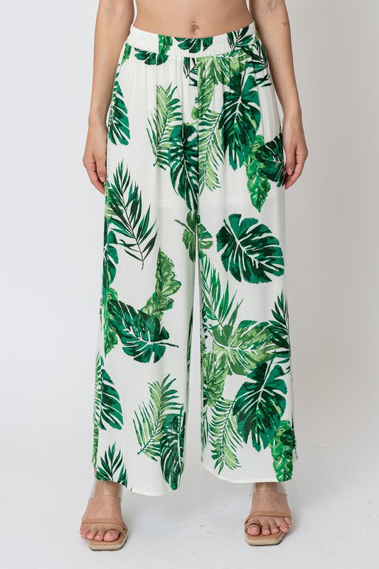High Waisted Flowy Pants