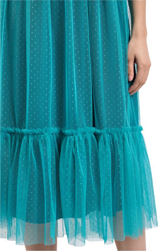 Fully Lined Tulle Dress with Adjustable Straps