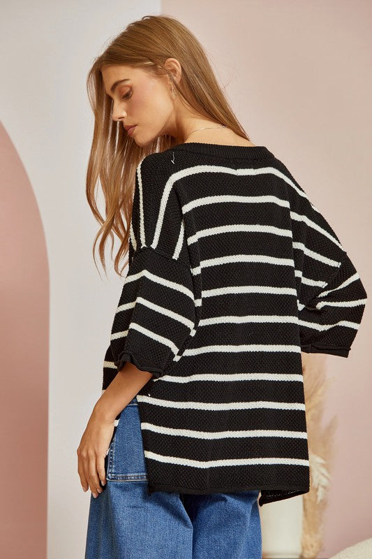 Stripe Transitional Sweater