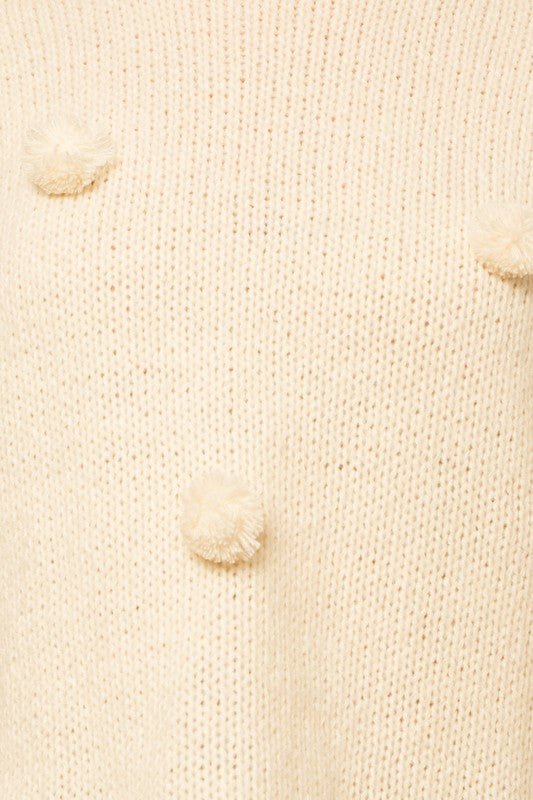 Chunky Pom Pom Sweater