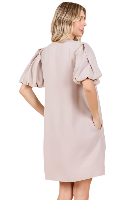 Solid Dress With Pockets