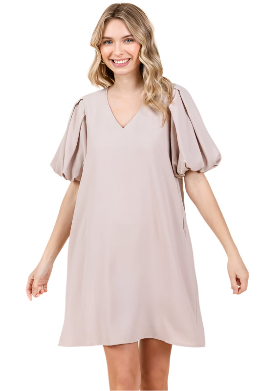 Solid Dress With Pockets