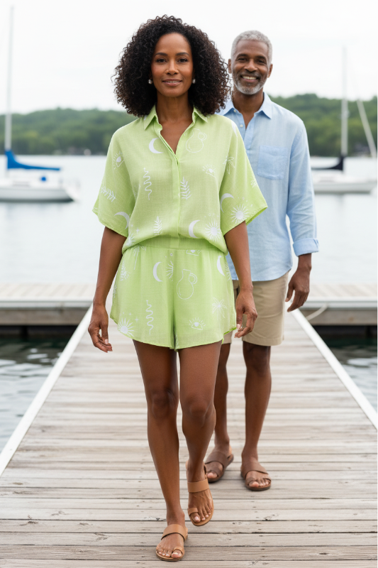 Lined Seaside Romper