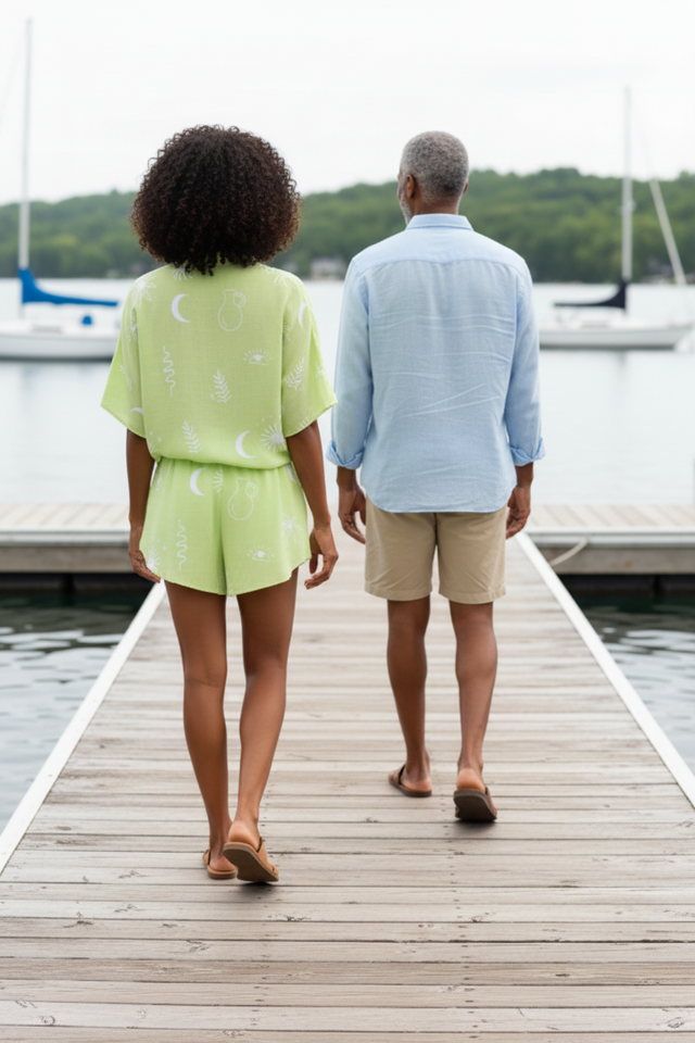 Lined Seaside Romper
