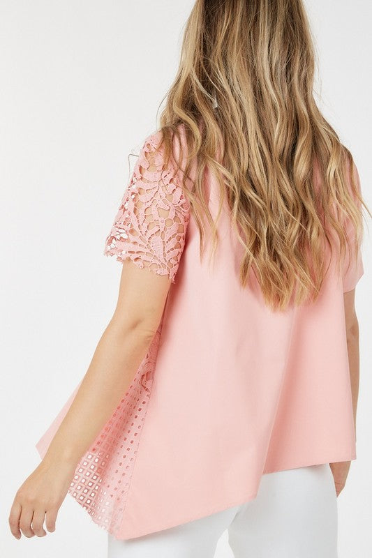 SS Lace Z Top