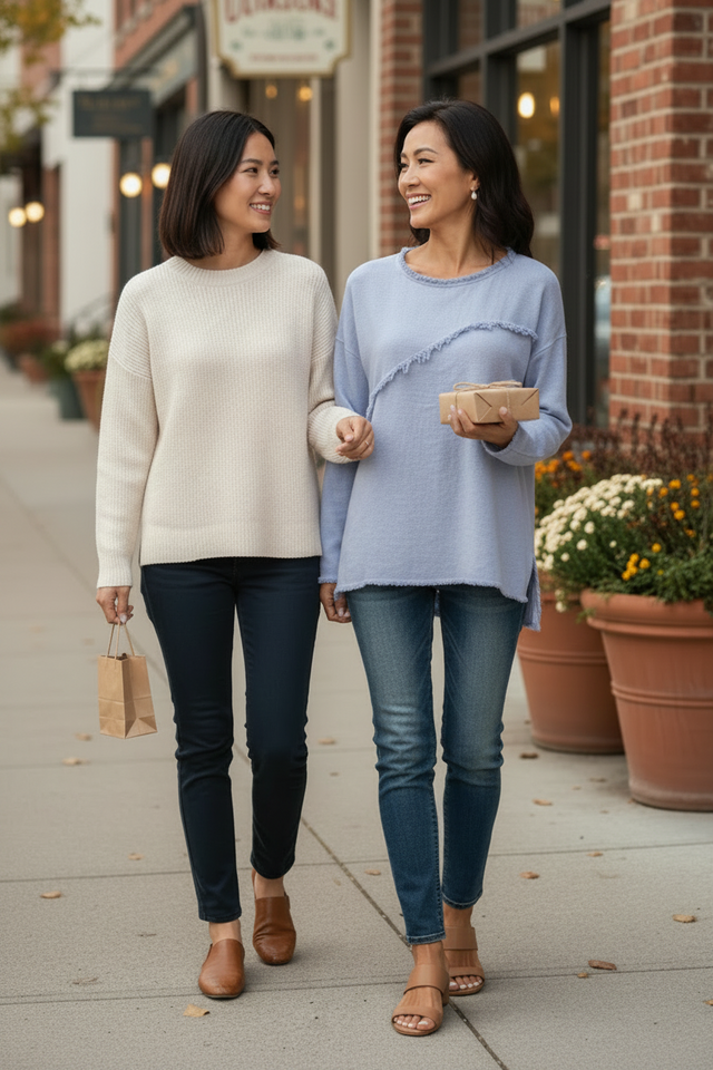 Raw Hem Frayed Sweater