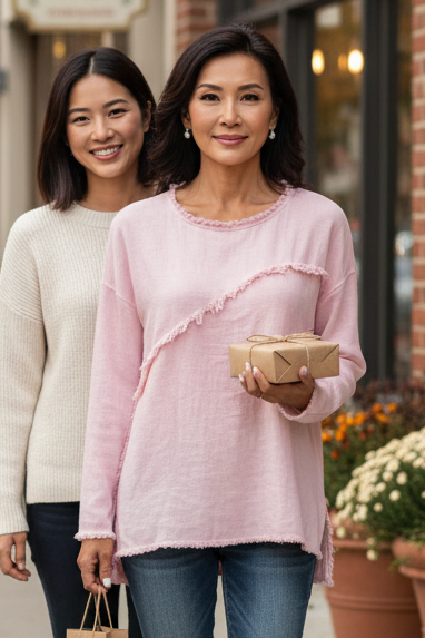 Raw Hem Frayed Sweater