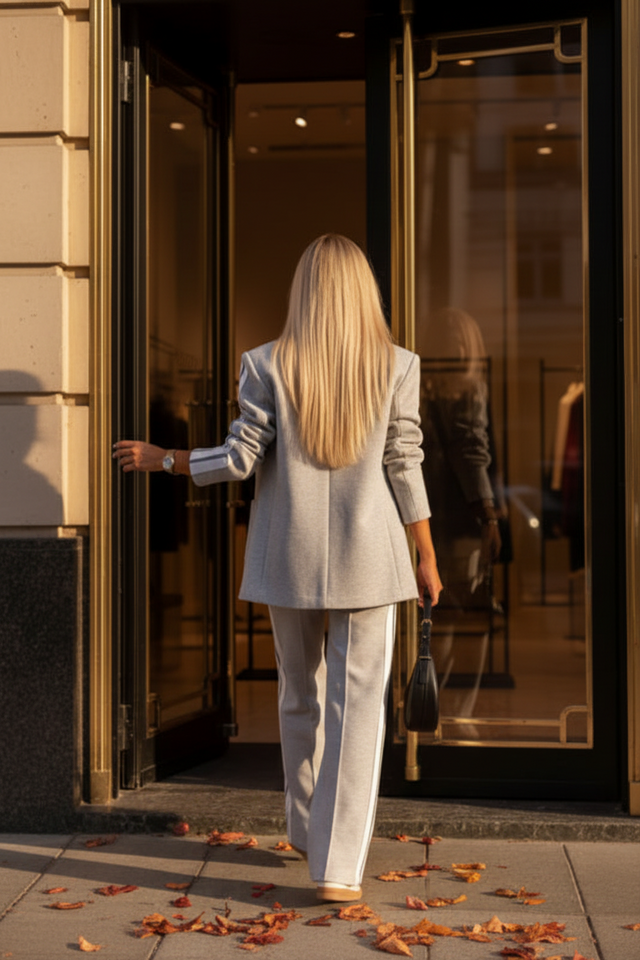 Upscale Runabout Track Pant and Blazer Set
