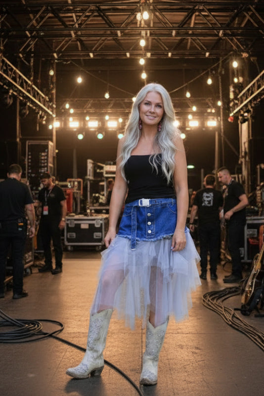 Denim tutu skirt