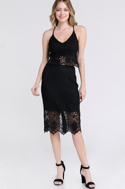 Scallop Hem Lace Set