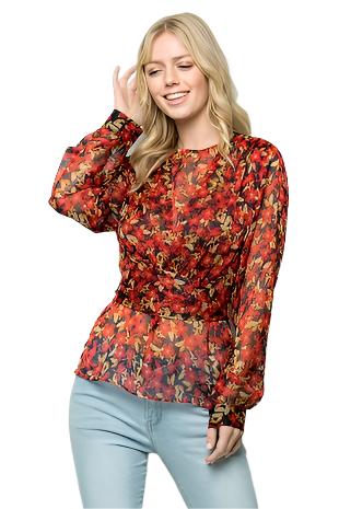 Floral Print Blouse