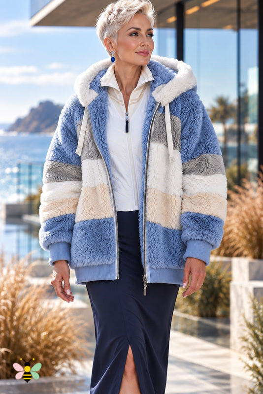 Alpine Afterglow Colorblock Sherpa Jacket