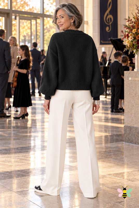 The Aveline Bow-Front Cardigan