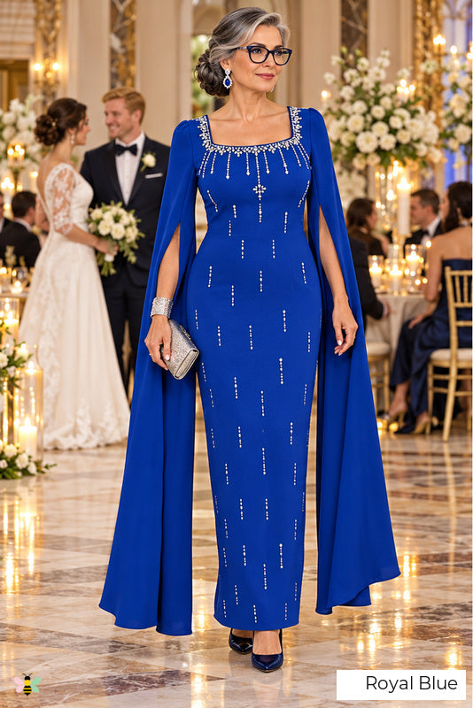 The Grand Entrance Rhinestone Gown | Royal Blue | front