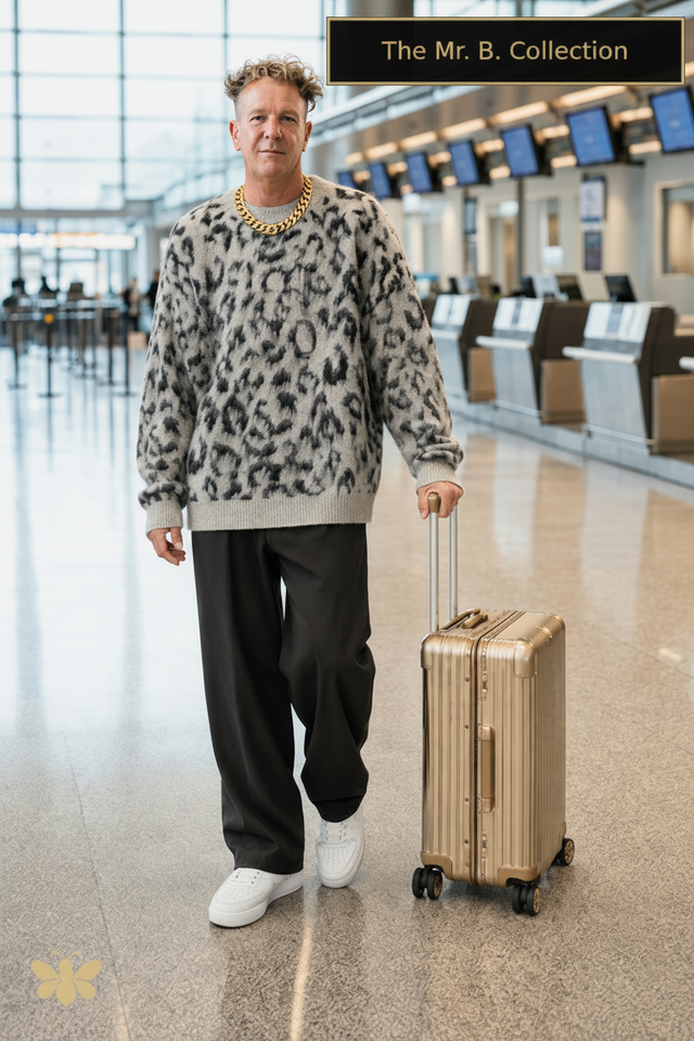 Mr B. Collection- Leopard Print Pullover