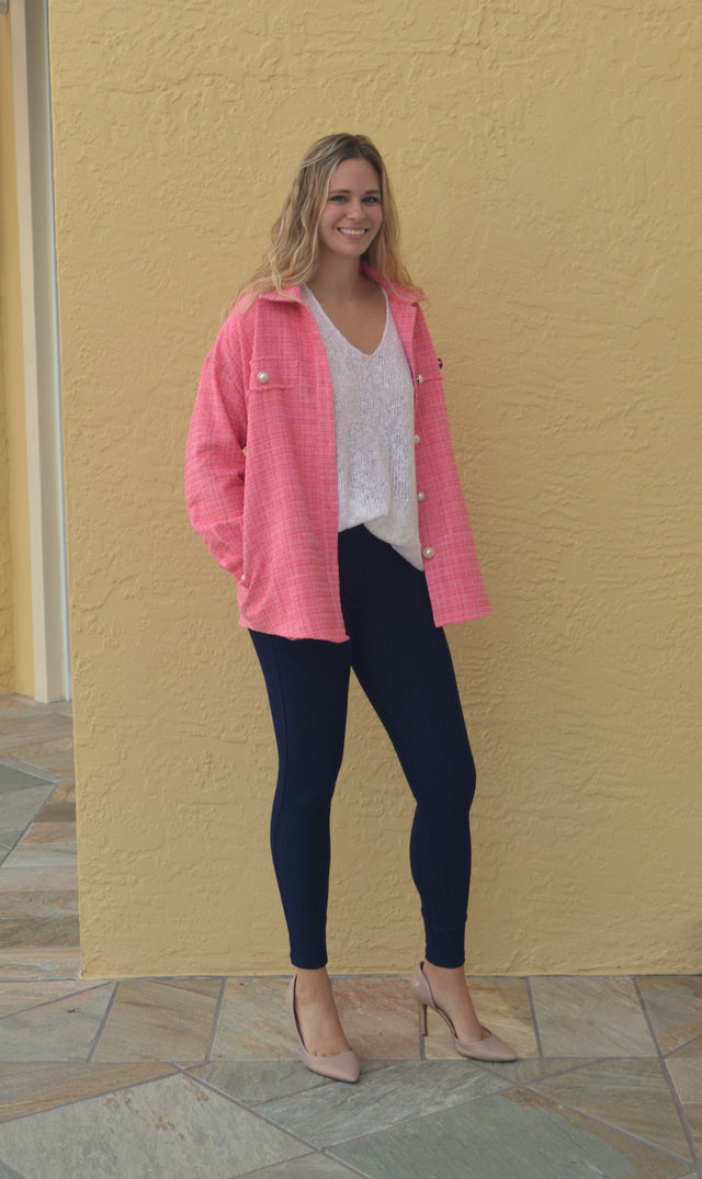 Pink Tweed Jacket