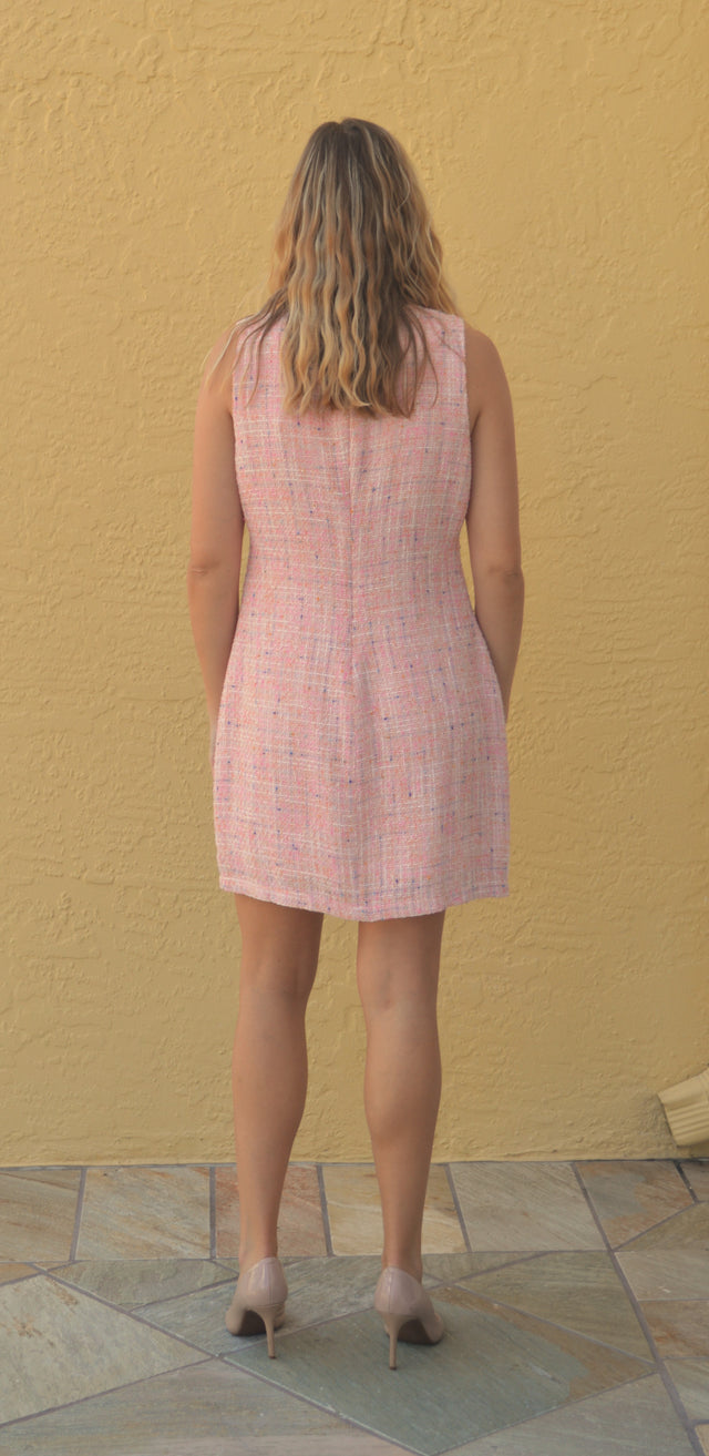 Pink Tweed Dress