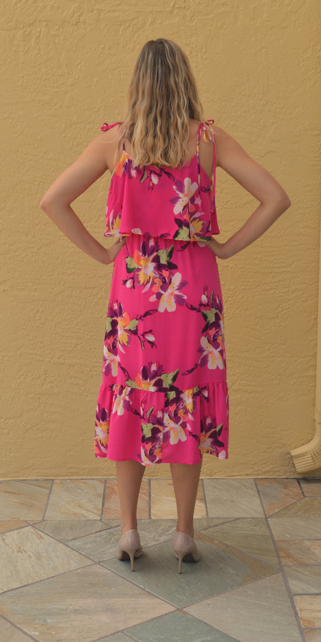 Magenta Tie Dress
