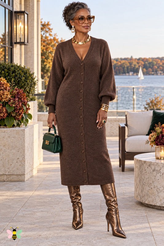 The Liora Two-Way Sweater- It's A Dress or A Long Sweater