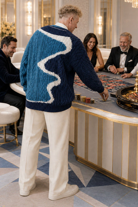 The Mr. B. Collection- Color block sweater