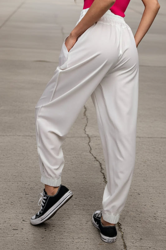 White Jogger Pant