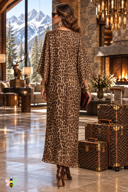 The Raina Leopard Maxi Dress