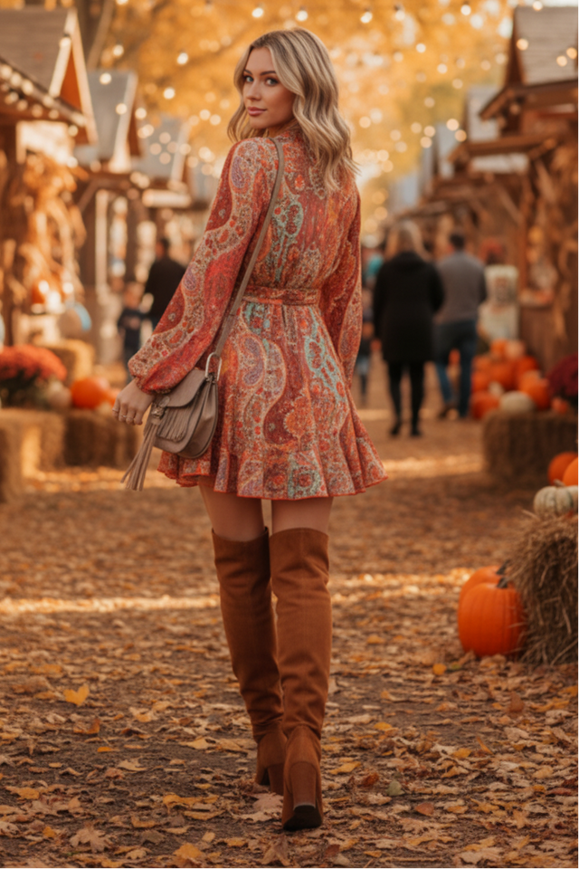 Balloon Sleeve Dress