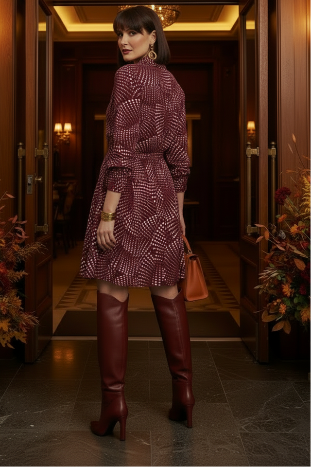 Cross Hatch Shirt Dress
