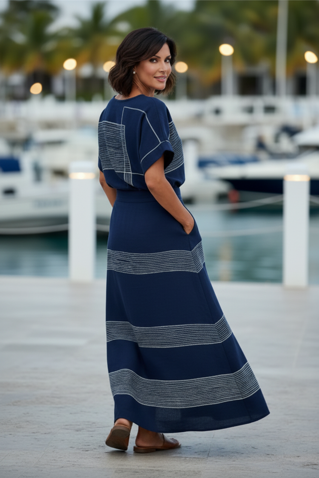 Mid Length Top and Skirt Set