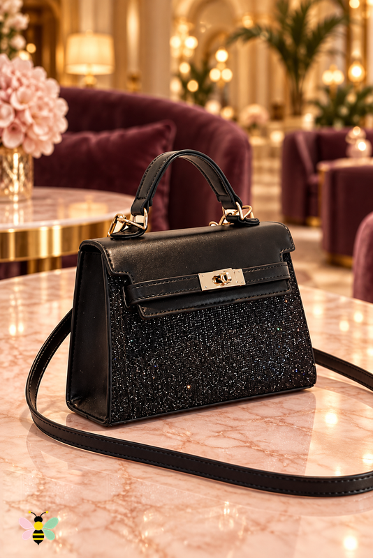Afterglow Mini Crossbody Bag | Black | front