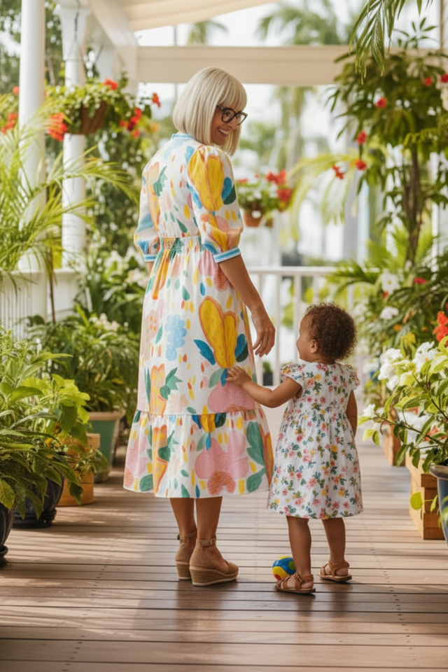 Multicolour Fun Floral Dress