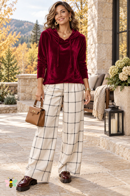 Jewel Tone Autumn Luxe Velvet Hoodie