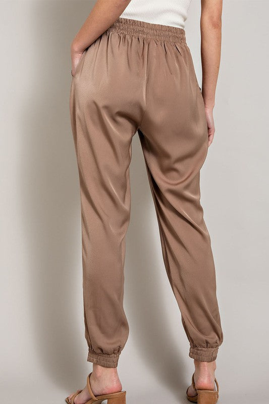Casual Jogger Pocket Pants in Coco