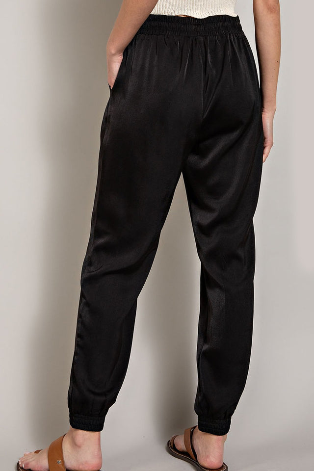 Casual Jogger Pocket Pants in Black