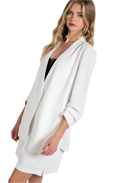 Slfester Relaxed 3/4 Cropped Shirt B