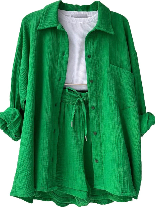 Roll-Up Shirt and Shorts Set