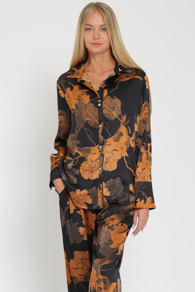 Long Sleeve Button Down Shirt Top