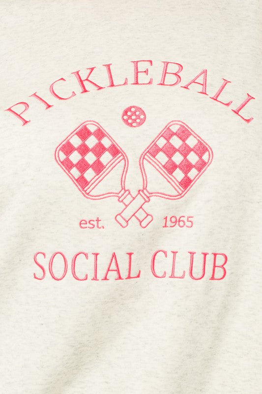 Long Sleeve Pickleball Social Club Sweatshirt
