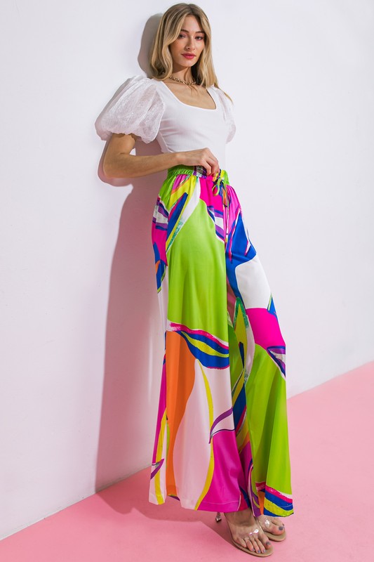 A Printed Woven Pant