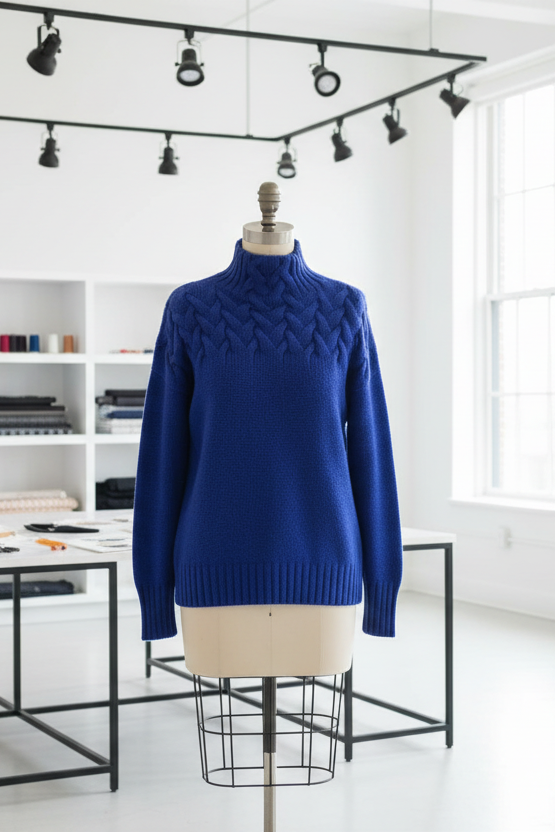 Mock Neck Knit Sweater