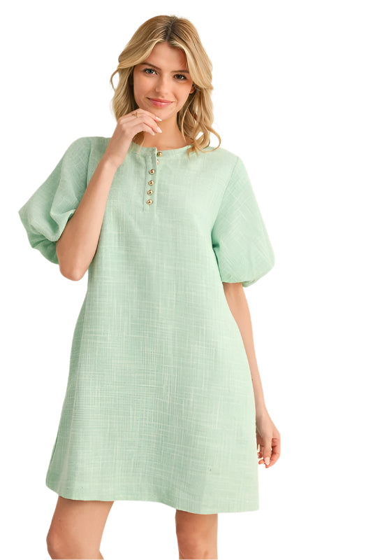 Textured Dress with Pockets