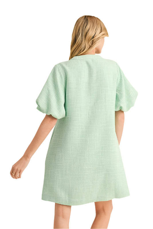 Textured Dress with Pockets